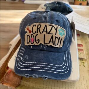 Blue 'Crazy Dog Lady' Cap